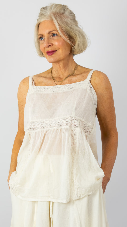 Les Ours Laura Top Ecru