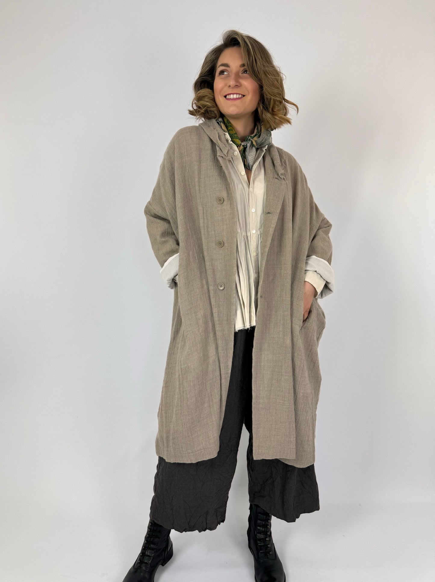 Pas De Calais 9285 Coat Beige