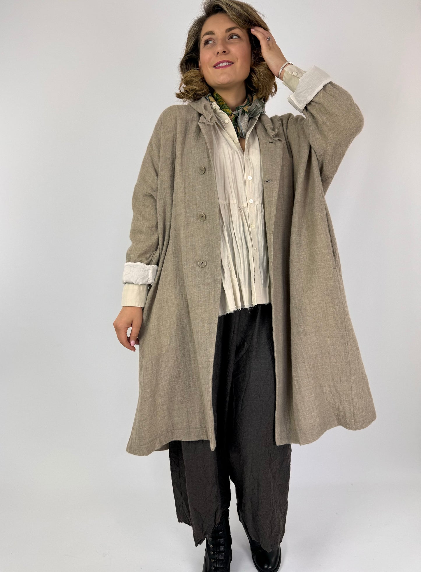 Pas De Calais 9285 Coat Beige