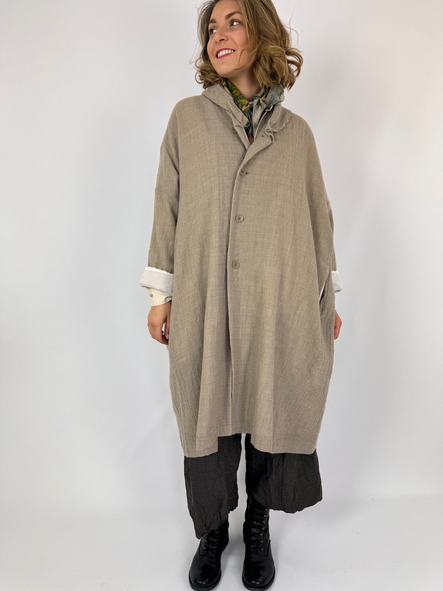 Pas De Calais 9285 Coat Beige