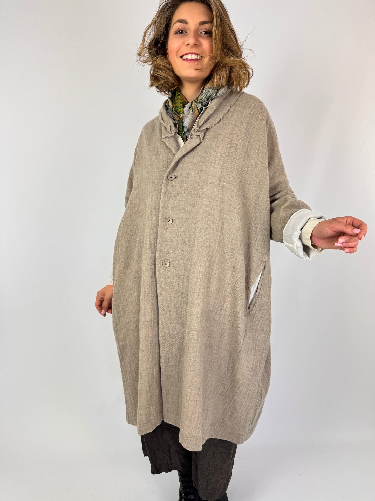 Pas De Calais 9285 Coat Beige