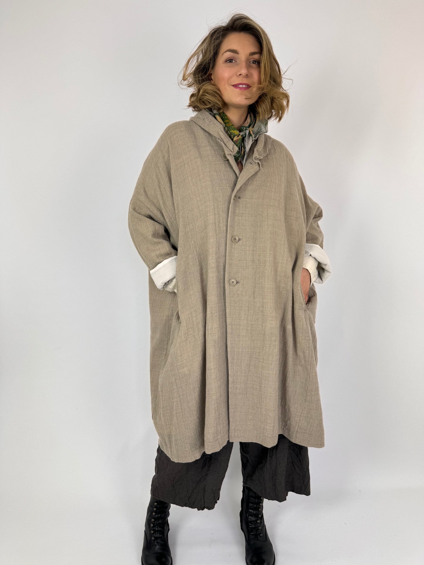 Pas De Calais 9285 Coat Beige