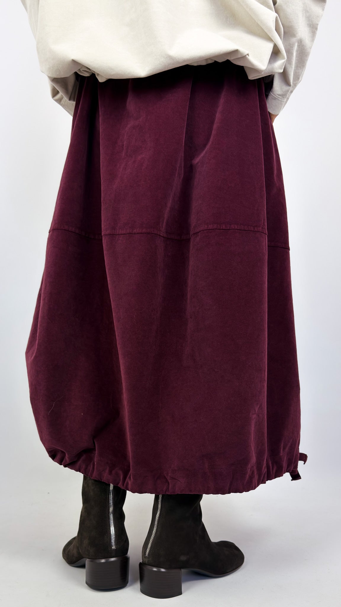 Album Di Famiglia V Balloon Skirt Wine