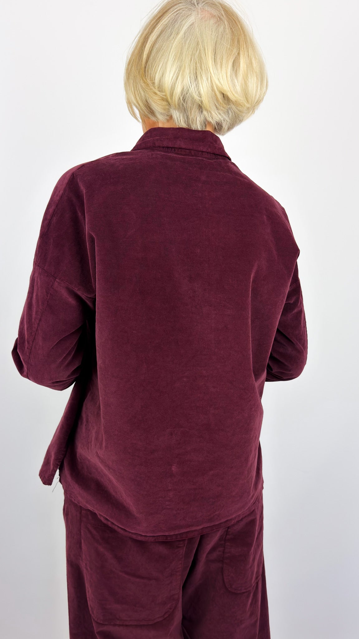 Album Di Famiglia V Collar Shirt Wine