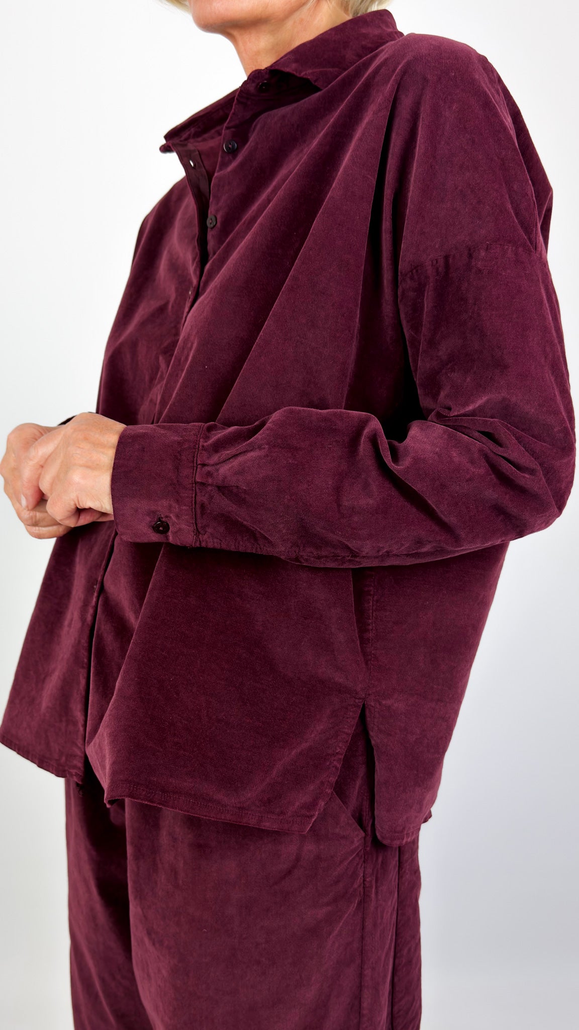 Album Di Famiglia V Collar Shirt Wine