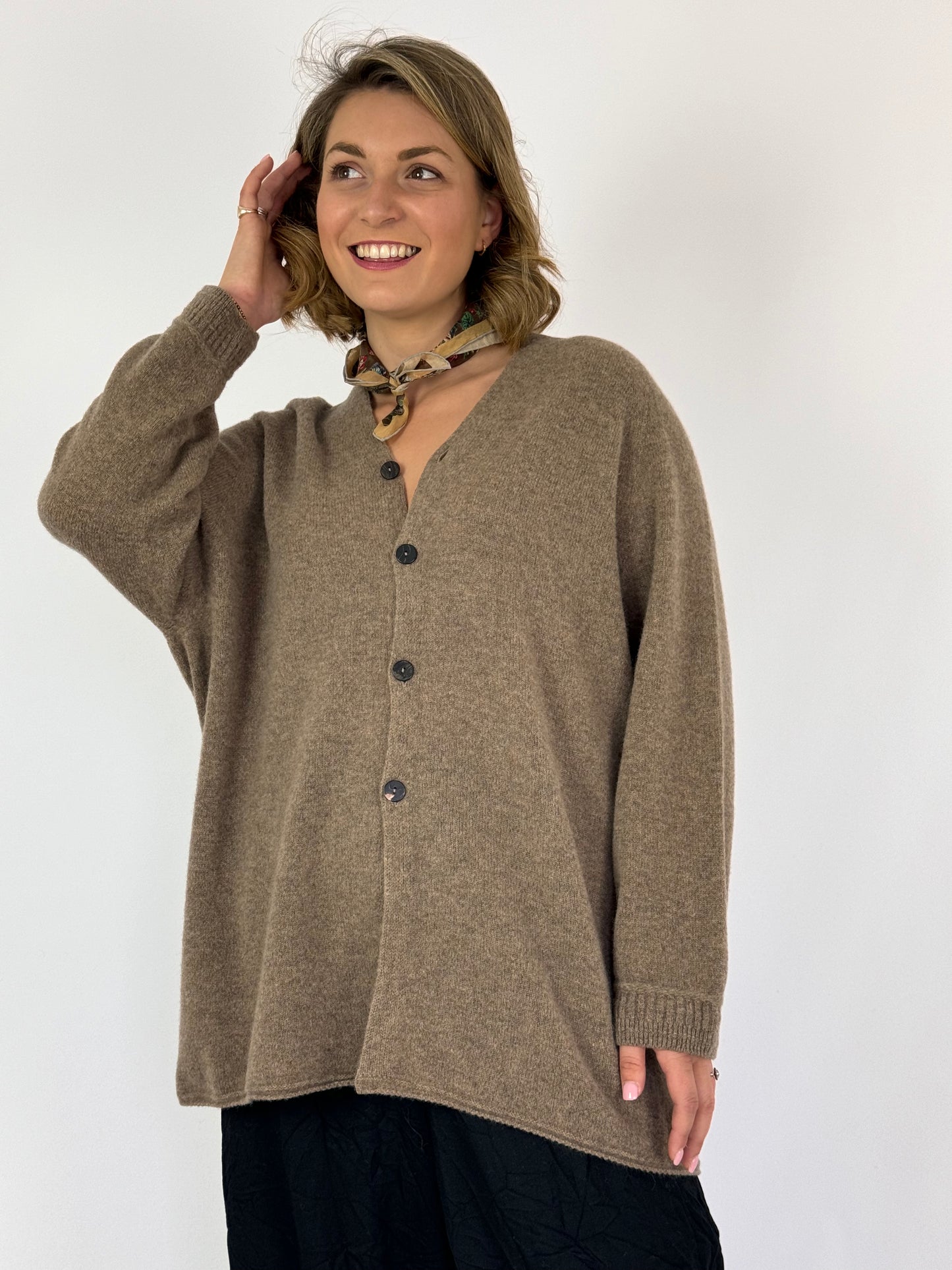 Pas De Calais 2502 Cardigan Brown