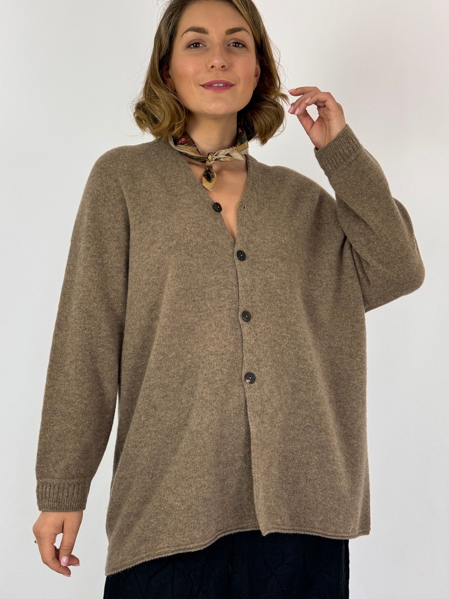 Pas De Calais 2502 Cardigan Brown