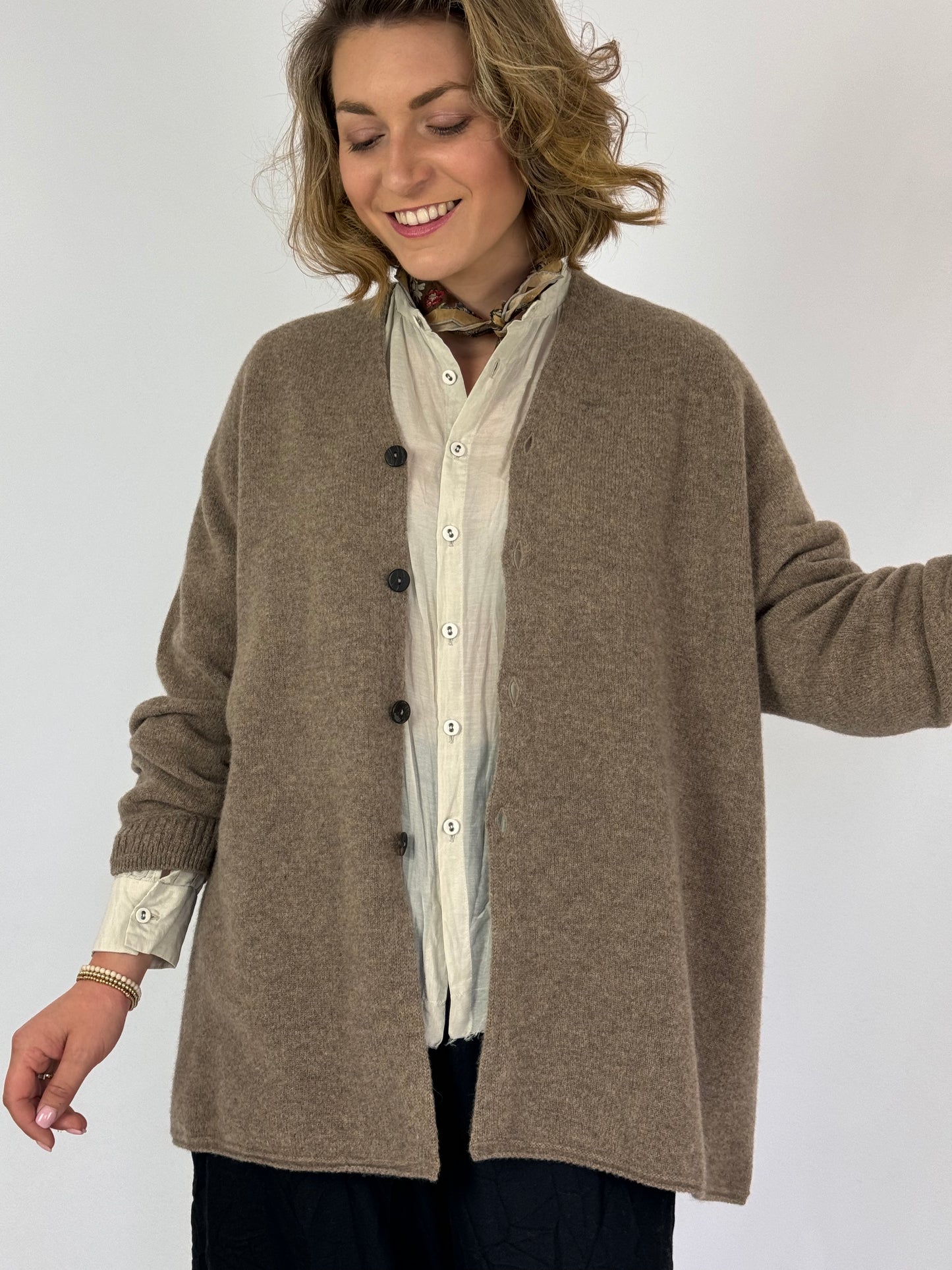 Pas De Calais 2502 Cardigan Brown