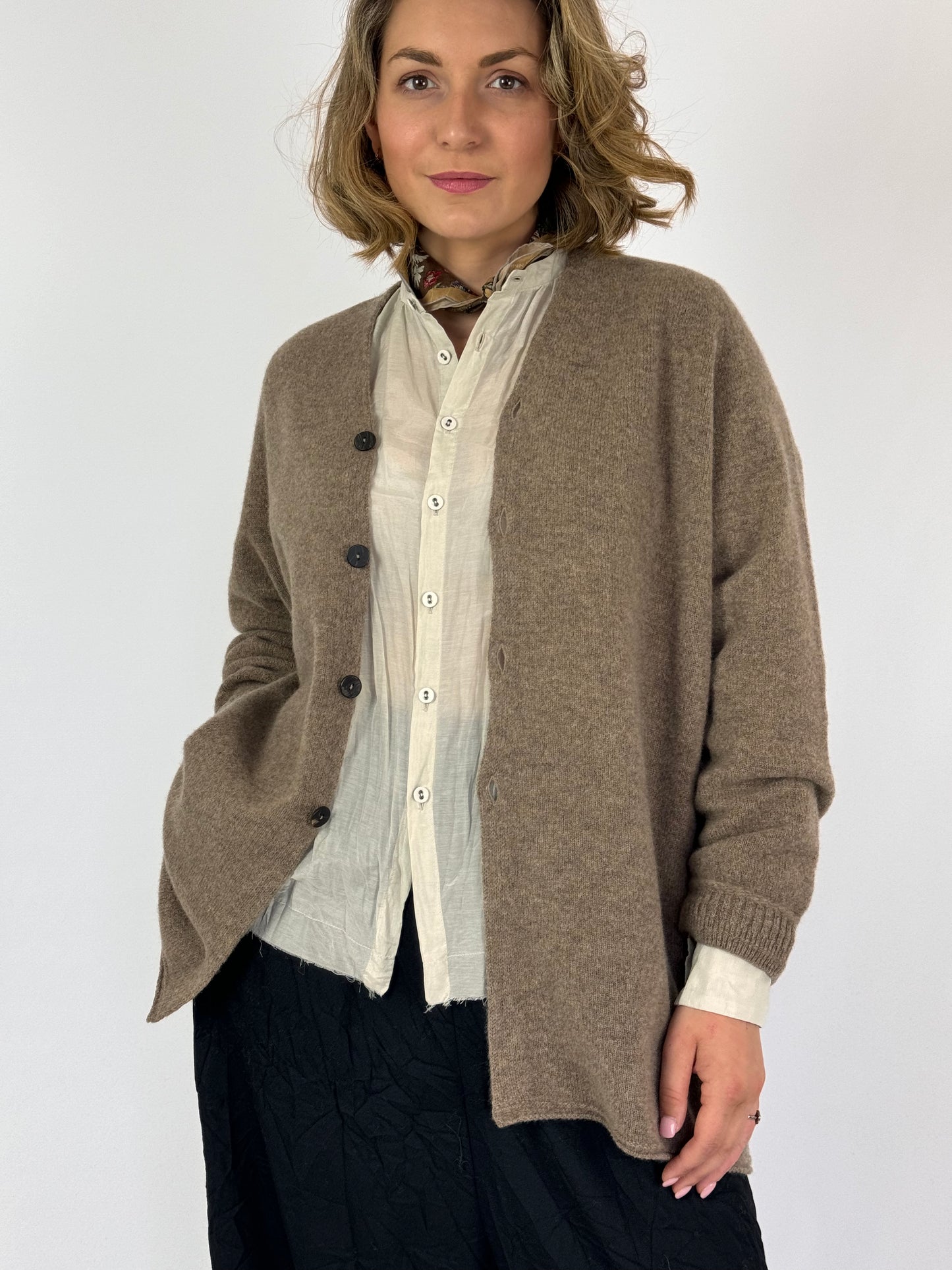 Pas De Calais 2502 Cardigan Brown