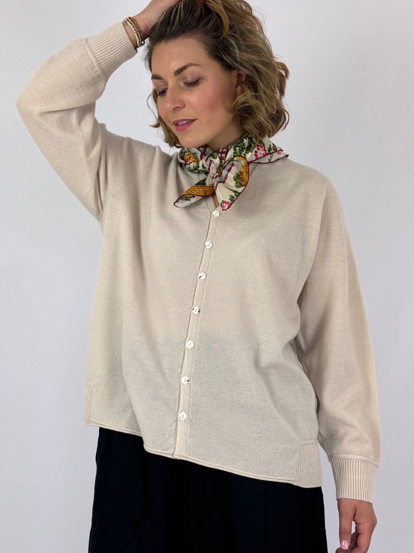 Pas De Calais 2504 Cardigan Ivory