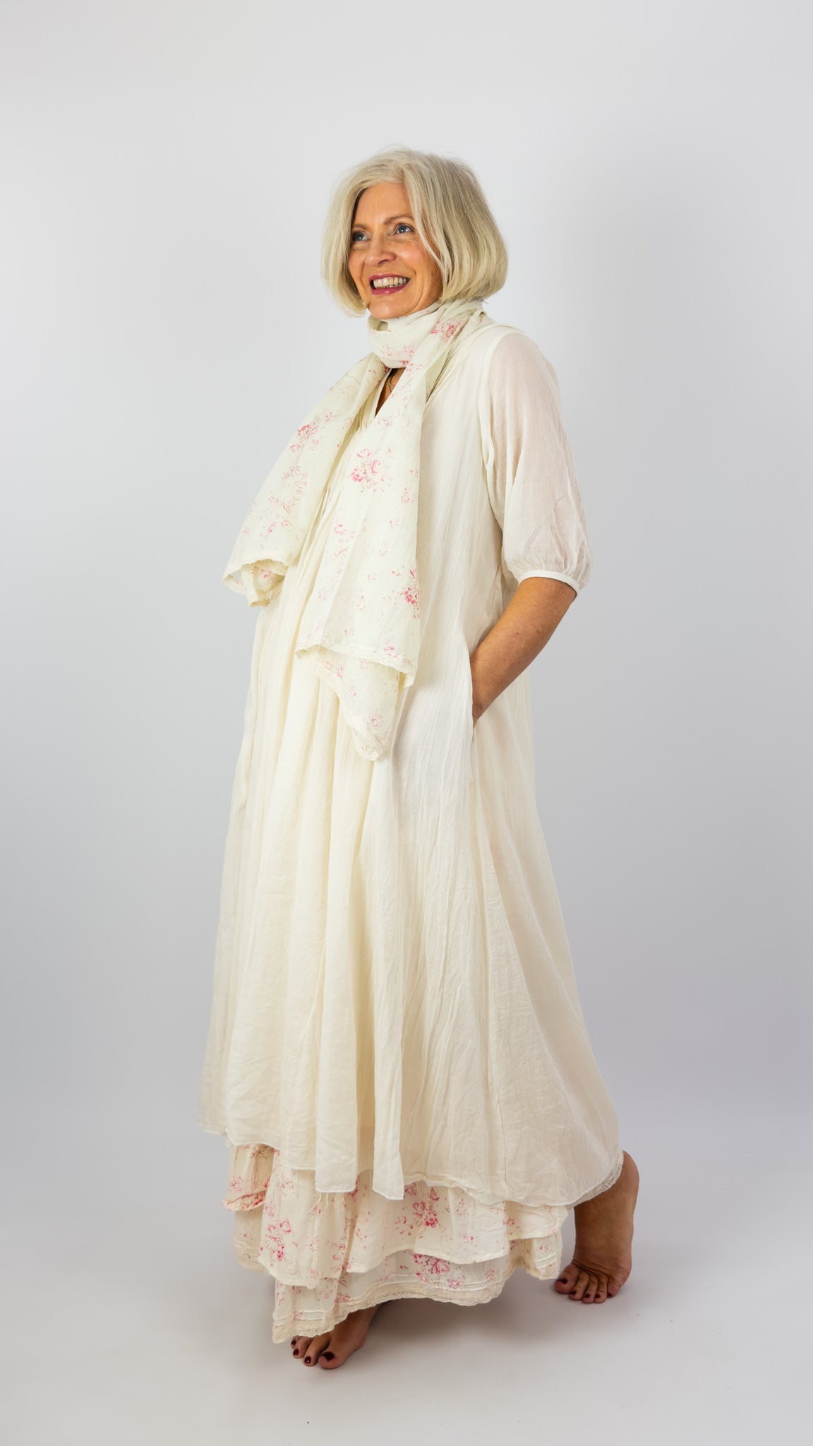 Les Ours Masa Dress Ecru