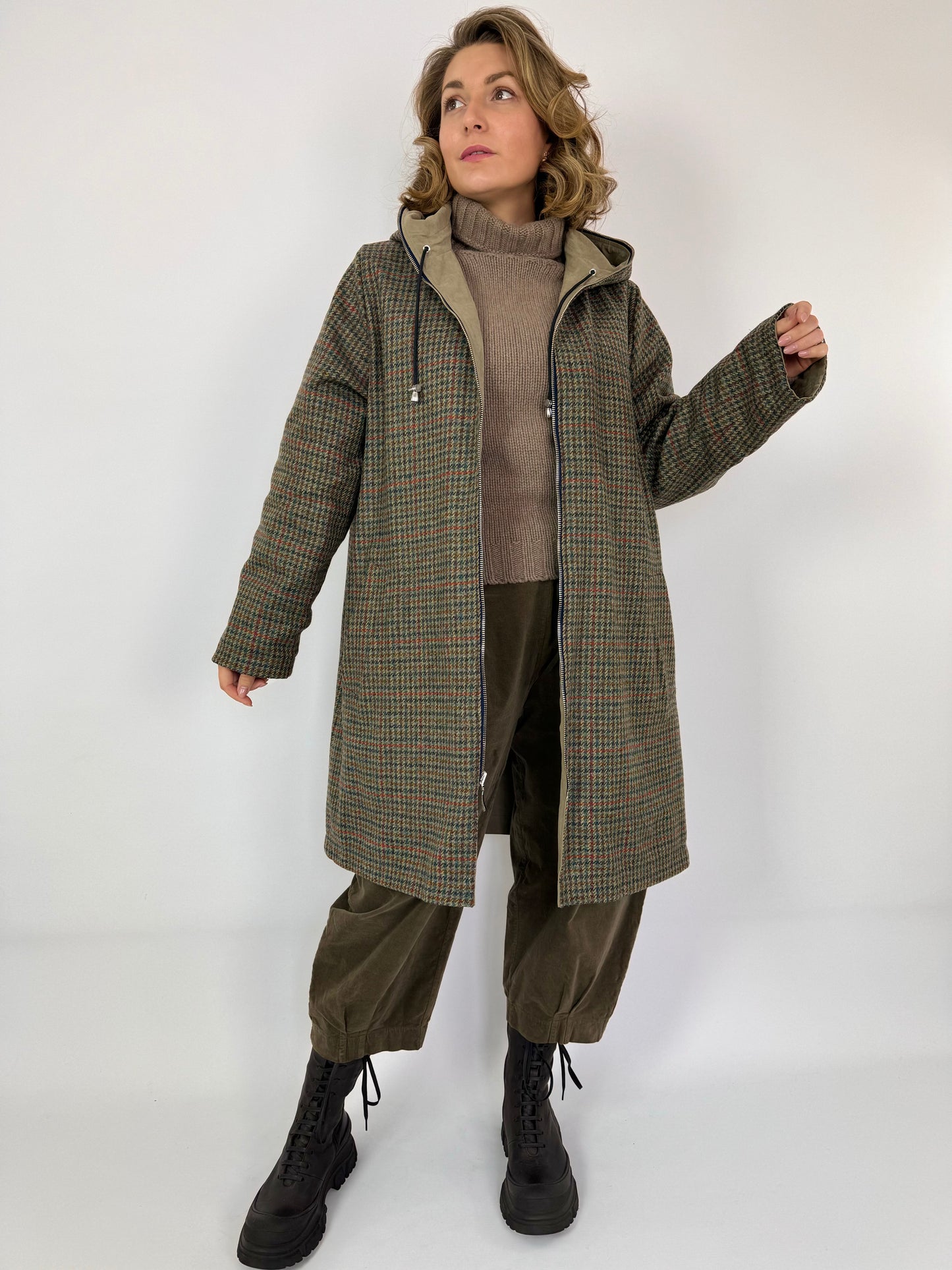 Prêt Pour Partir Orande Reversible Coat Taupe