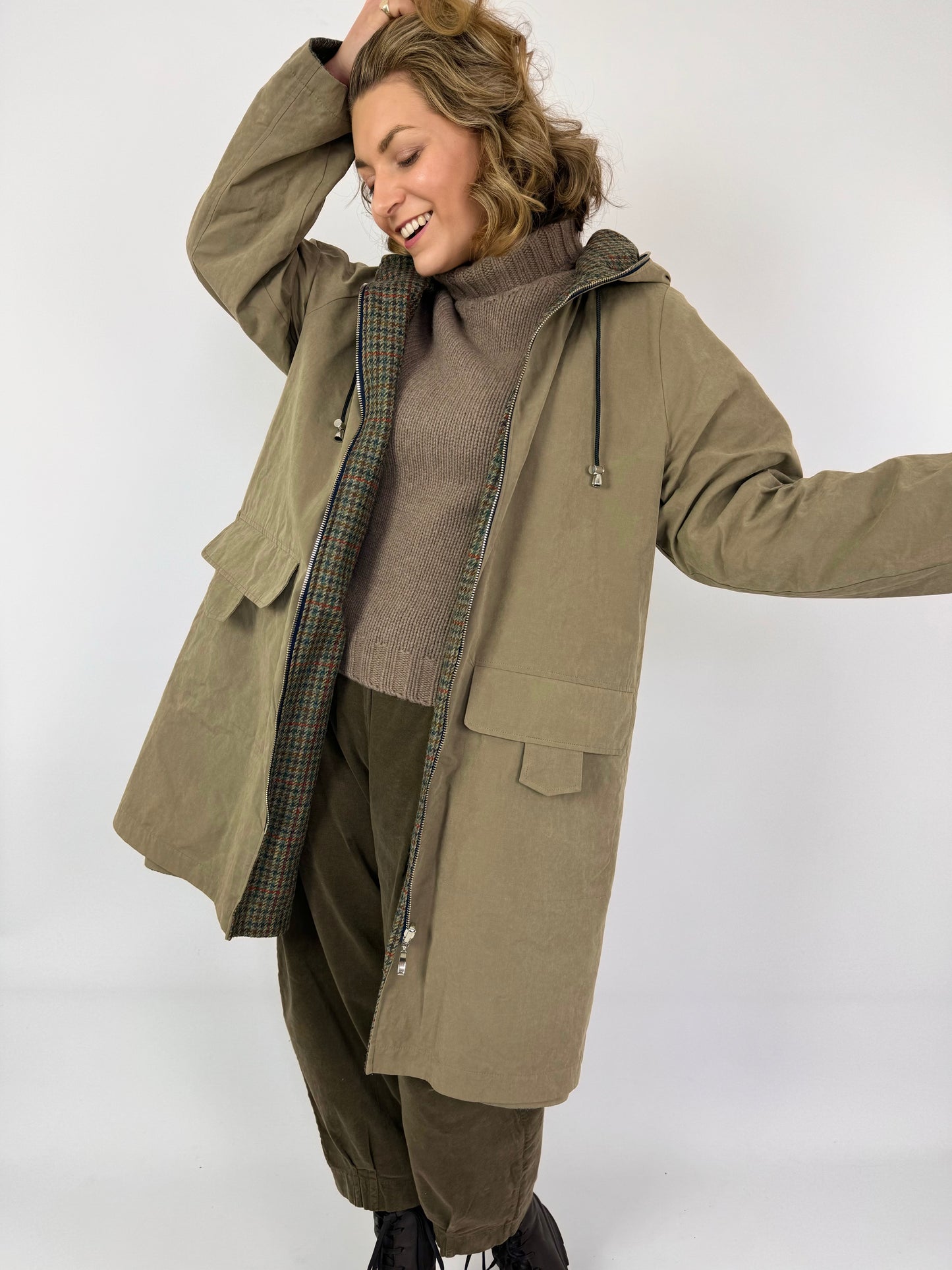 Prêt Pour Partir Orande Reversible Coat Taupe