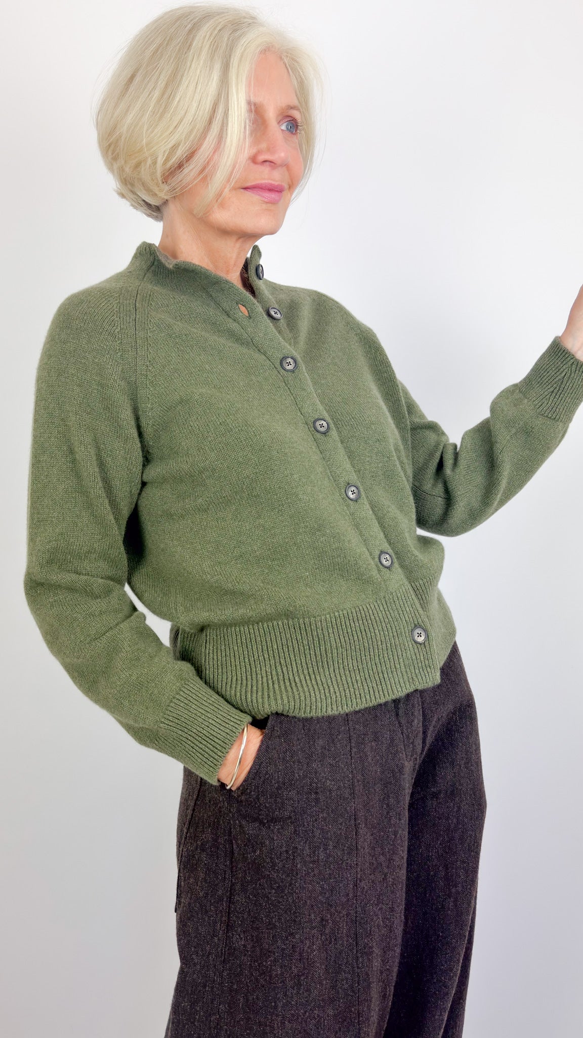 Bergfabel Lara Cardigan Green