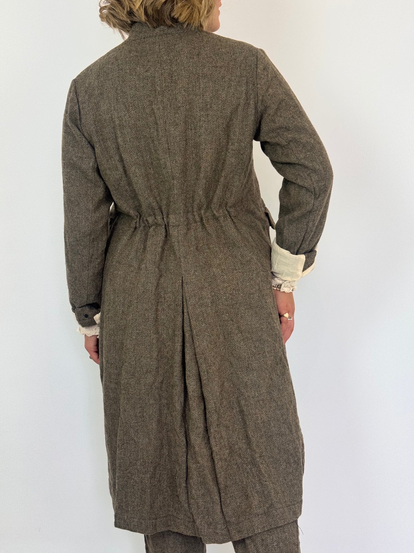 Pas De Calais 9348 Chesterfield Coat Beige