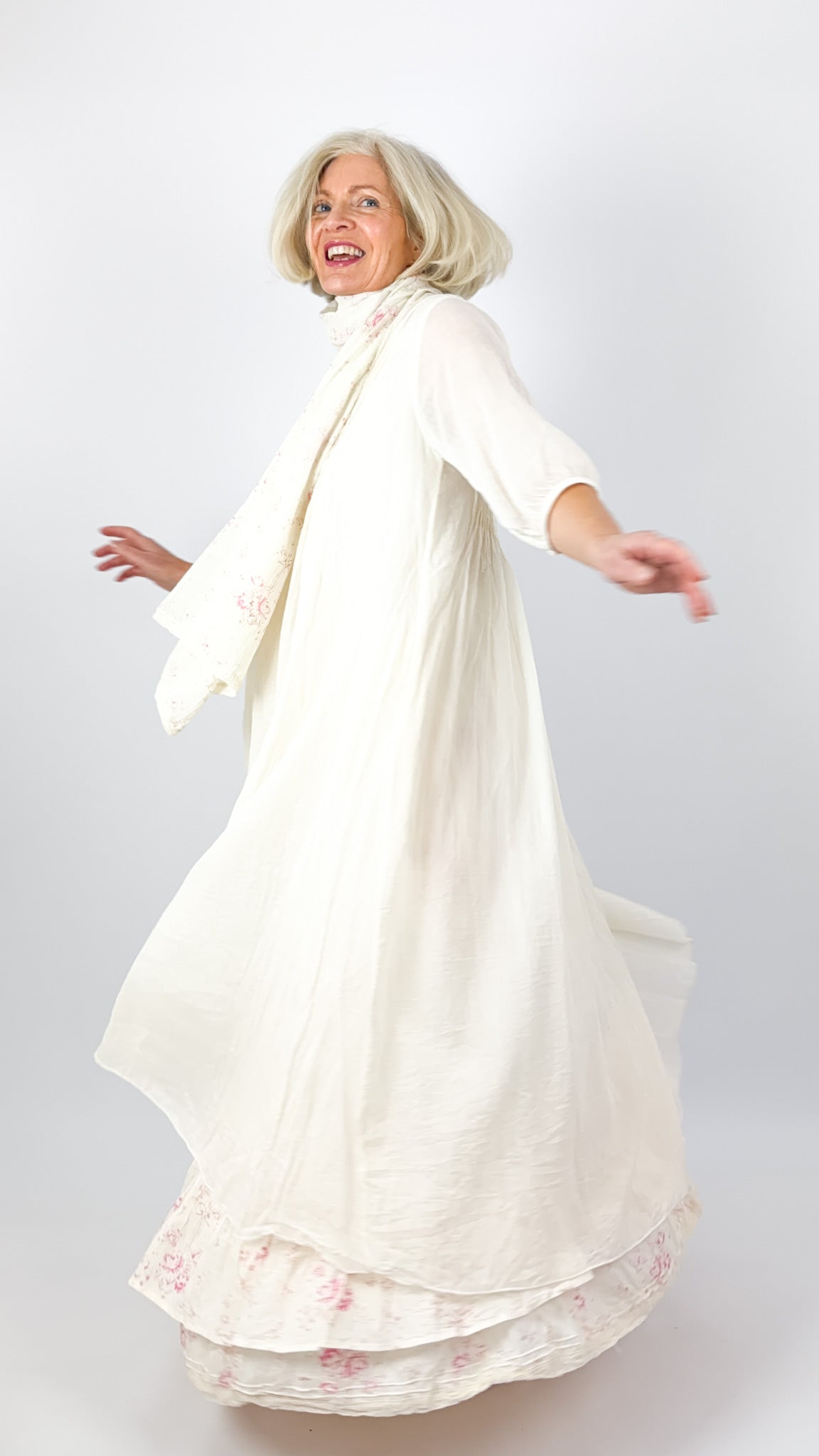 Les Ours Masa Dress Ecru