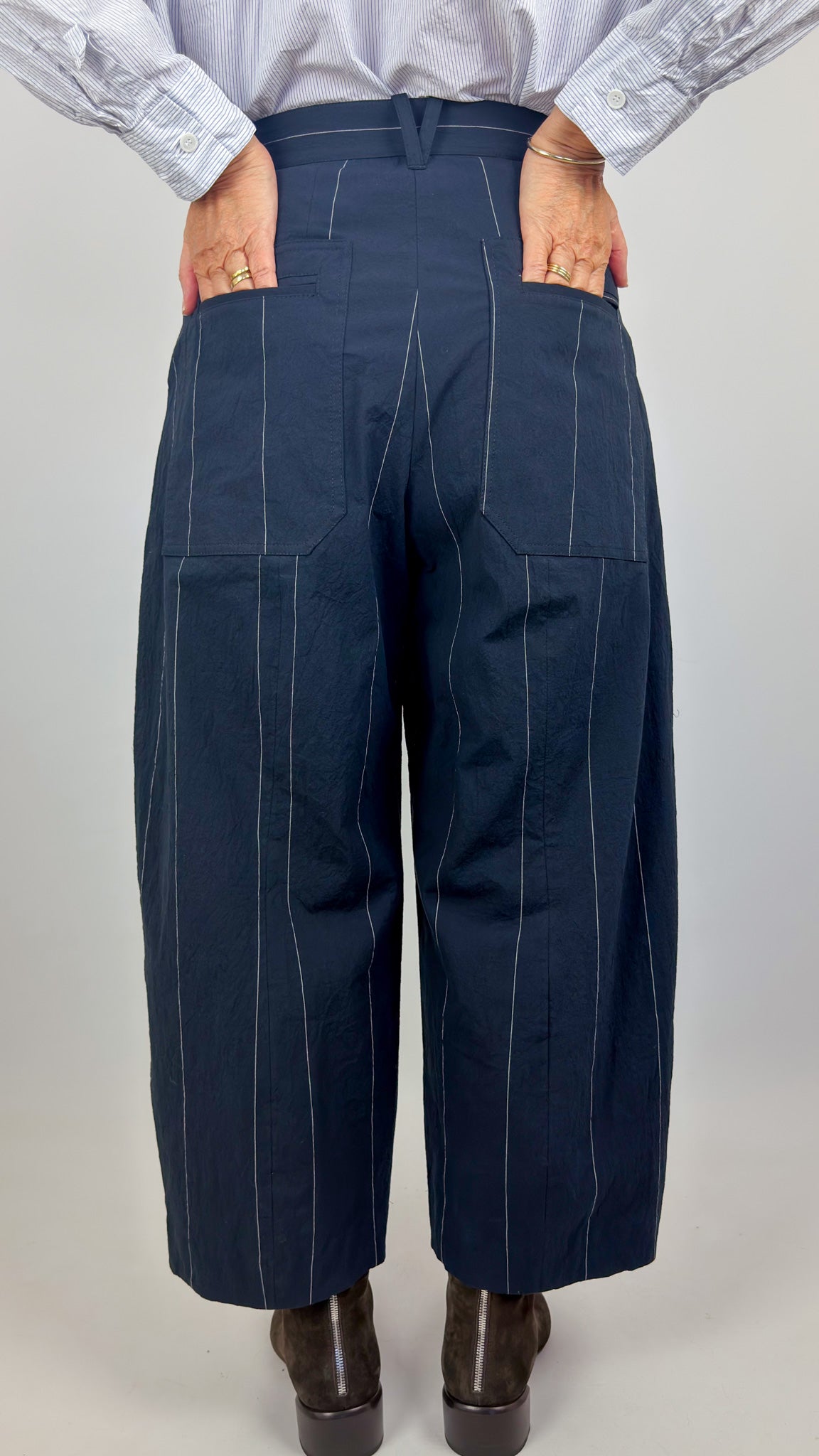 Bergfabel Sandra Trousers Navy Cotton