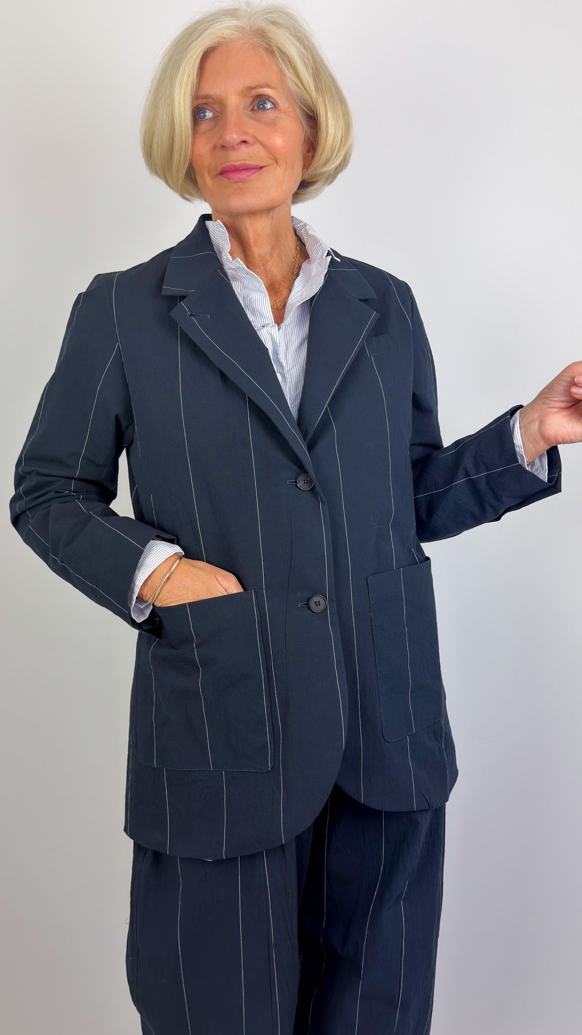Bergfabel Luisa Jacket Navy Cotton