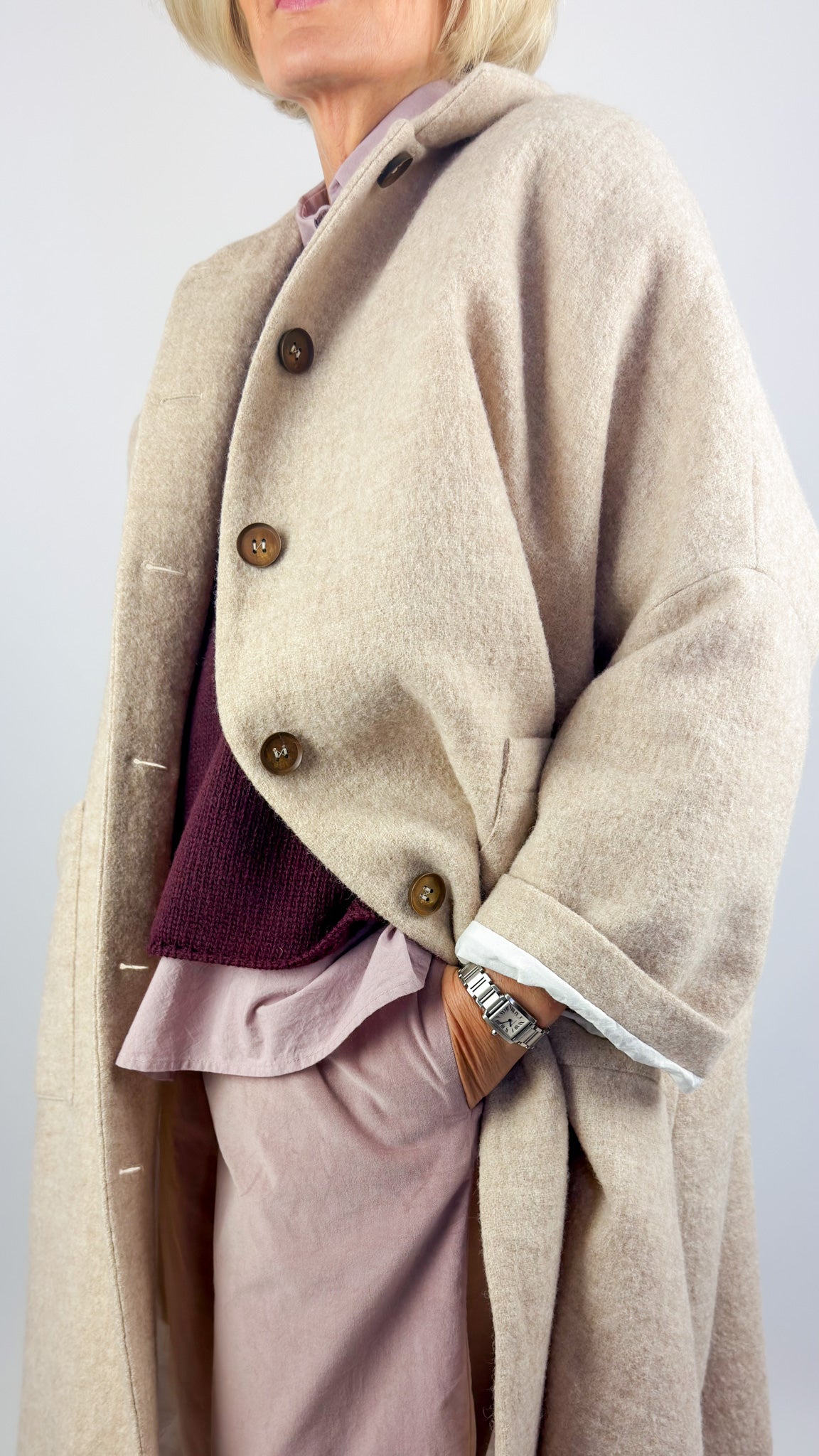 Frida Zazou Cara Coat Noce