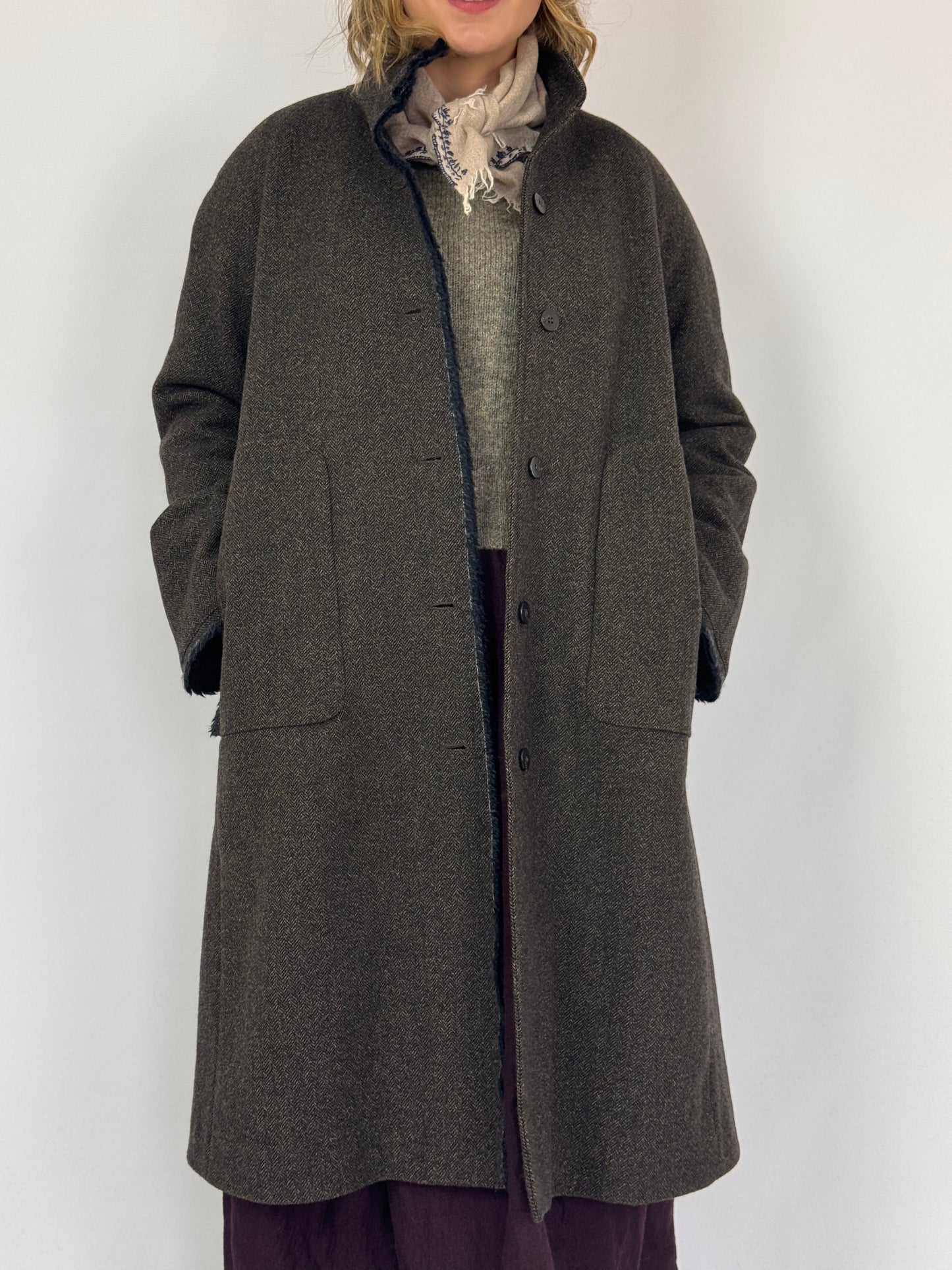 Minina Tosca Coat Herringbone