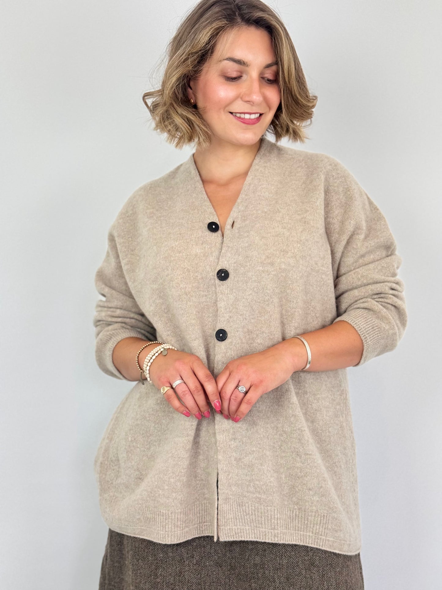 Pas De Calais 2602 Cardigan Beige