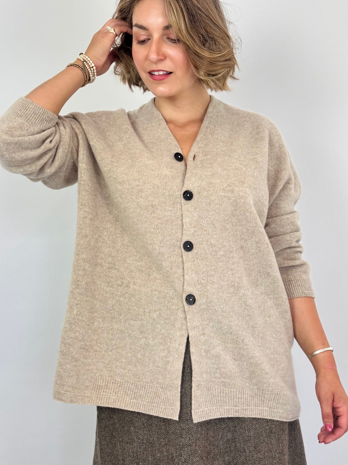 Pas De Calais 2602 Cardigan Beige