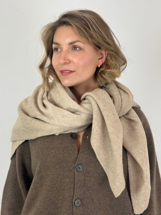 Pas De Calais 0603 Scarf Beige