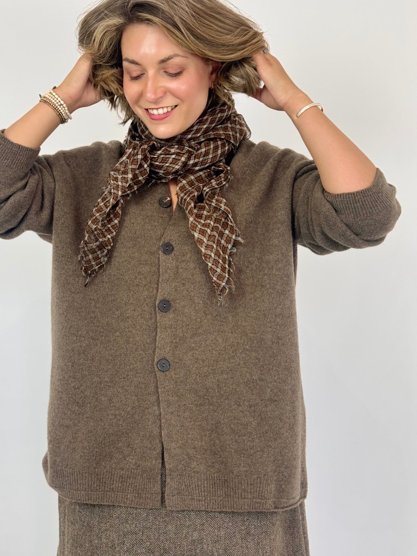 Pas De Calais 2602 Cardigan Brown