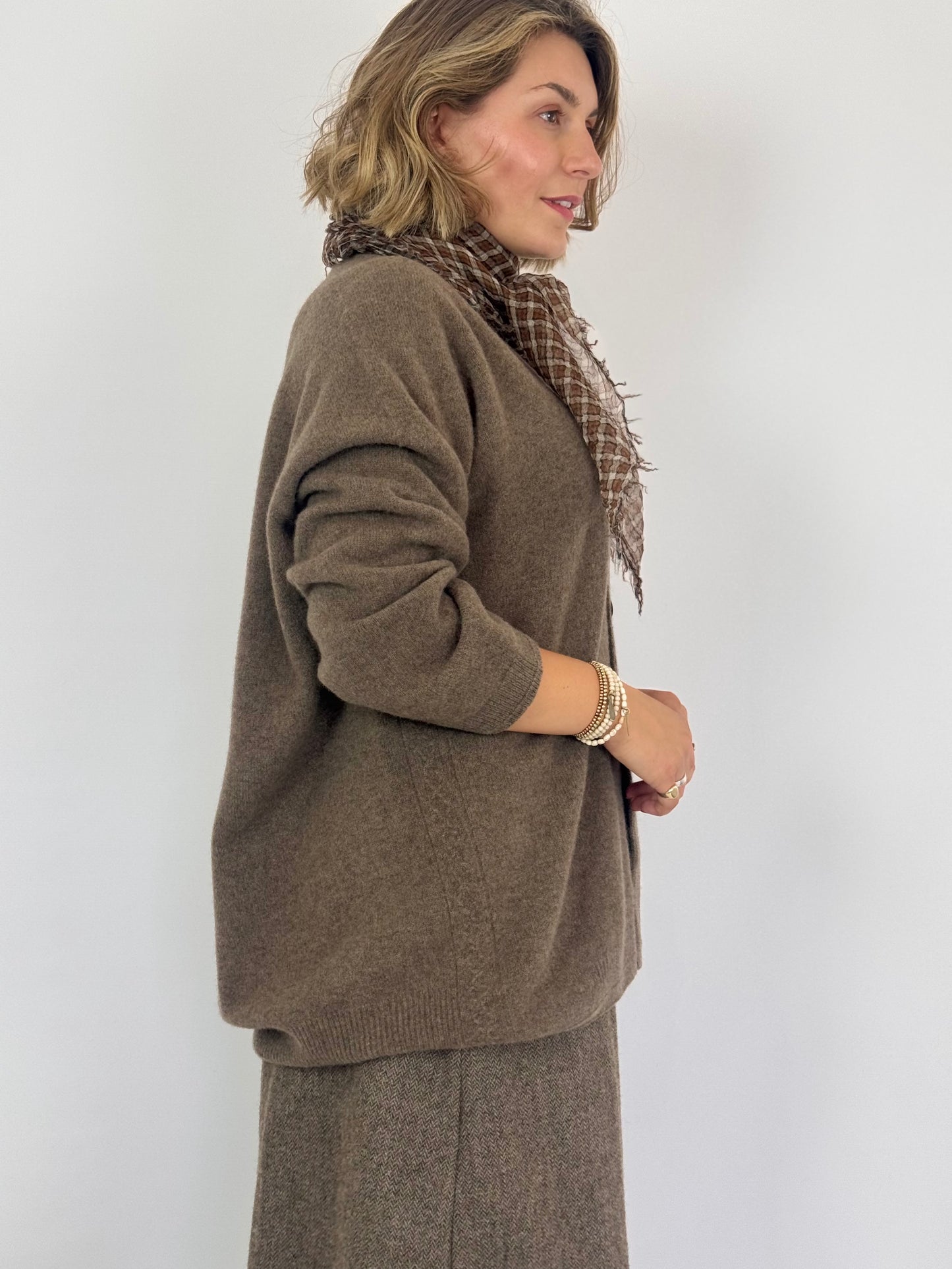 Pas De Calais 2602 Cardigan Brown