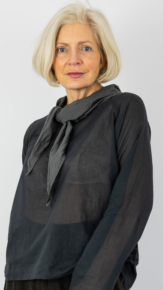 Elsa Esturgie Perle Blouse Carbon