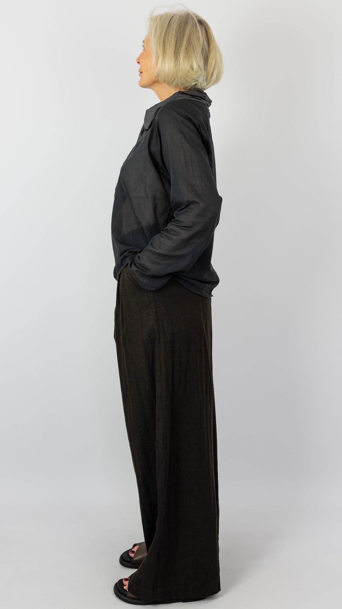 Elsa Esturgie Perle Blouse Carbon