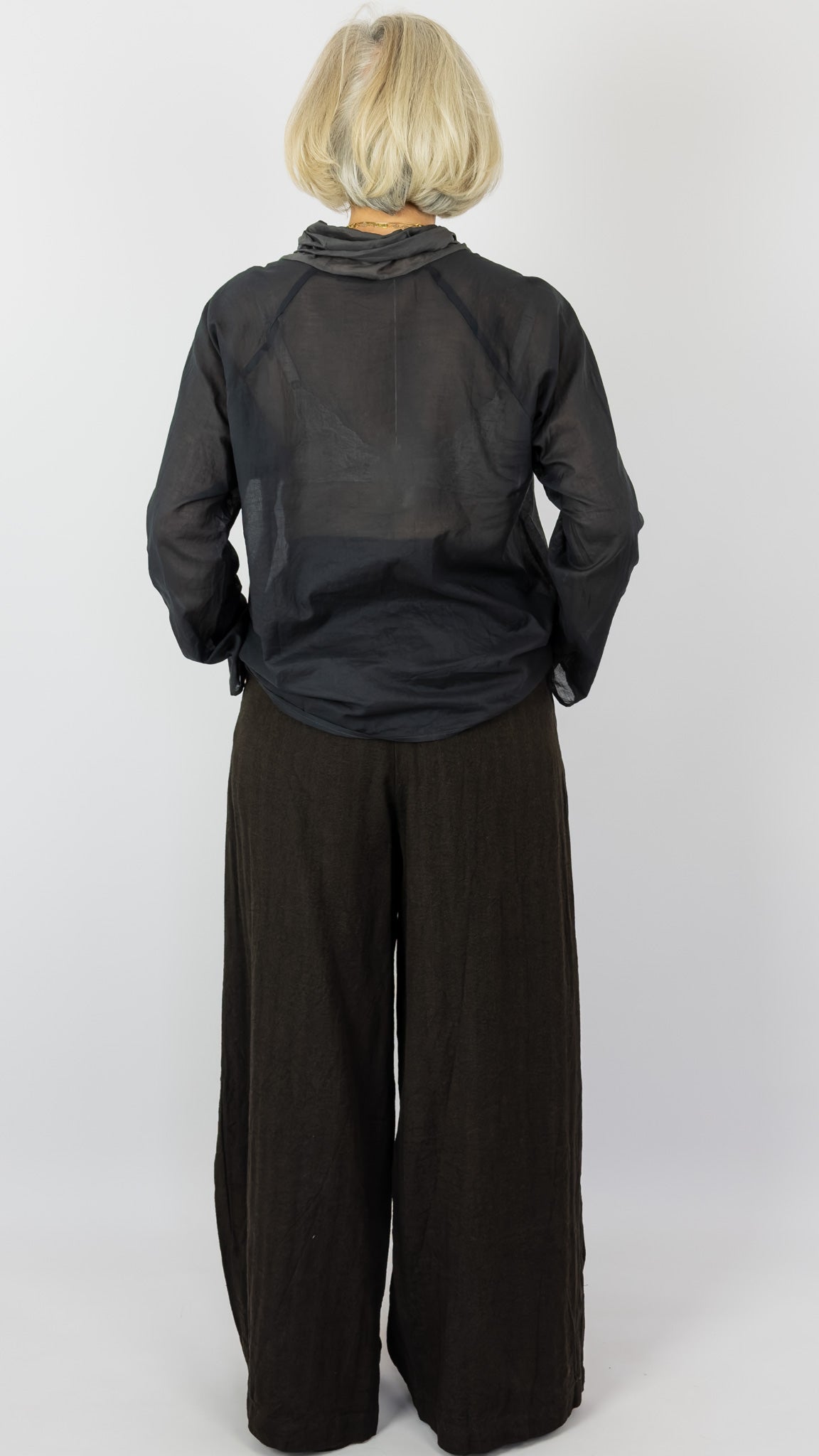 Elsa Esturgie Perle Blouse Carbon