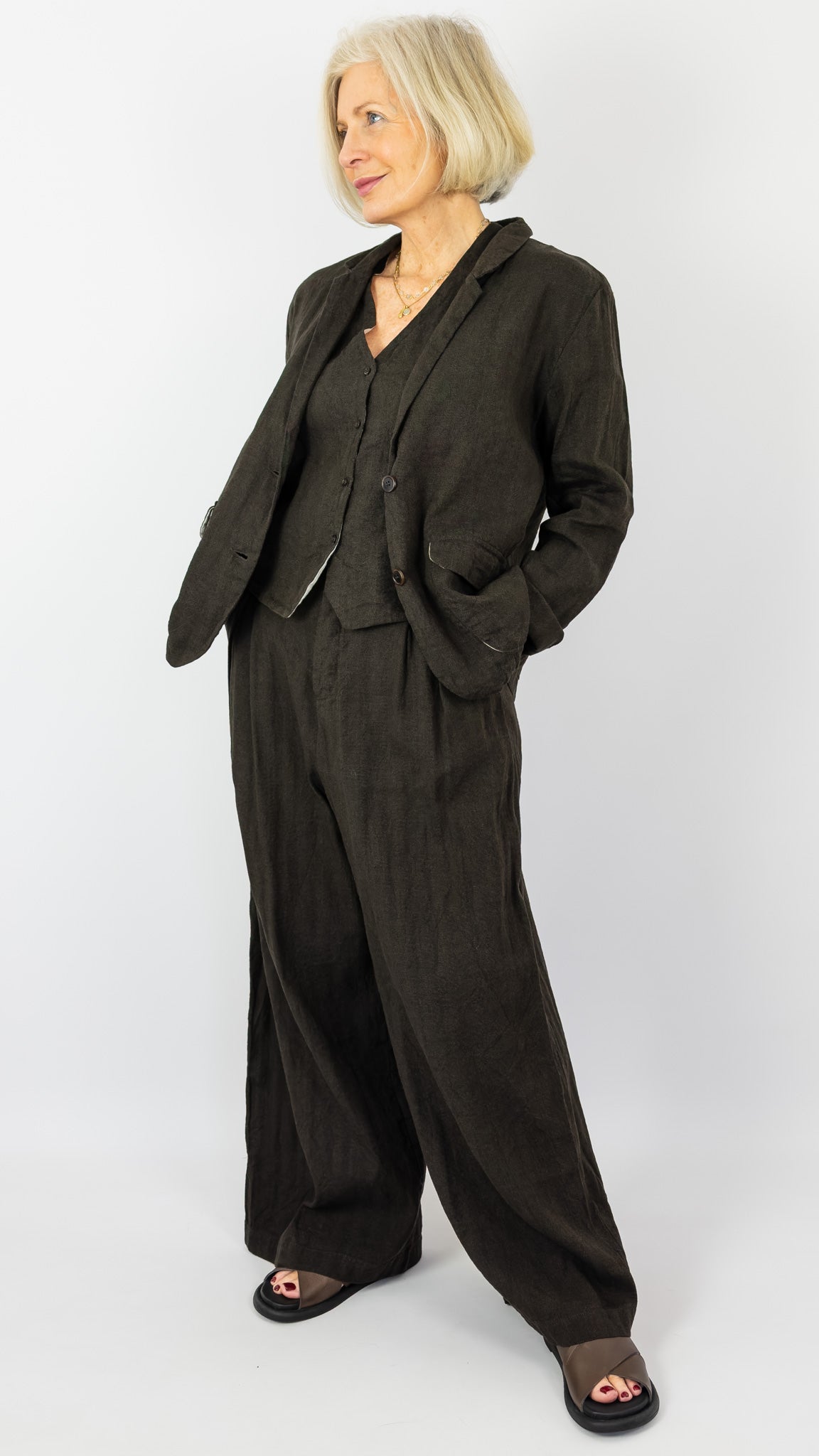 Elsa Esturgie Pluie Jacket Brown