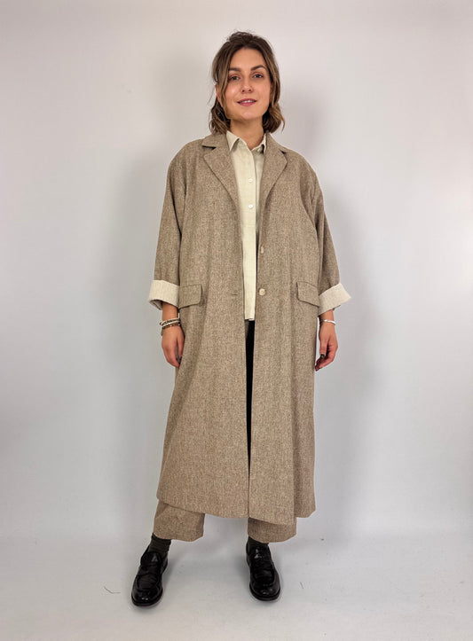 Muku C1375 Coat Beige
