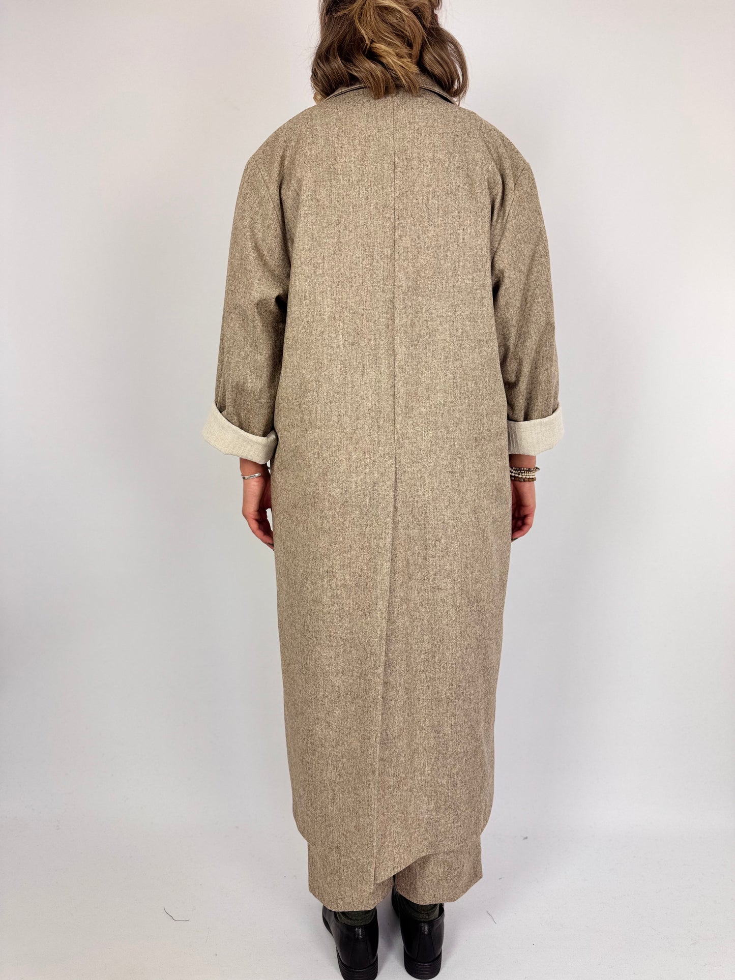 Muku C1375 Coat Beige