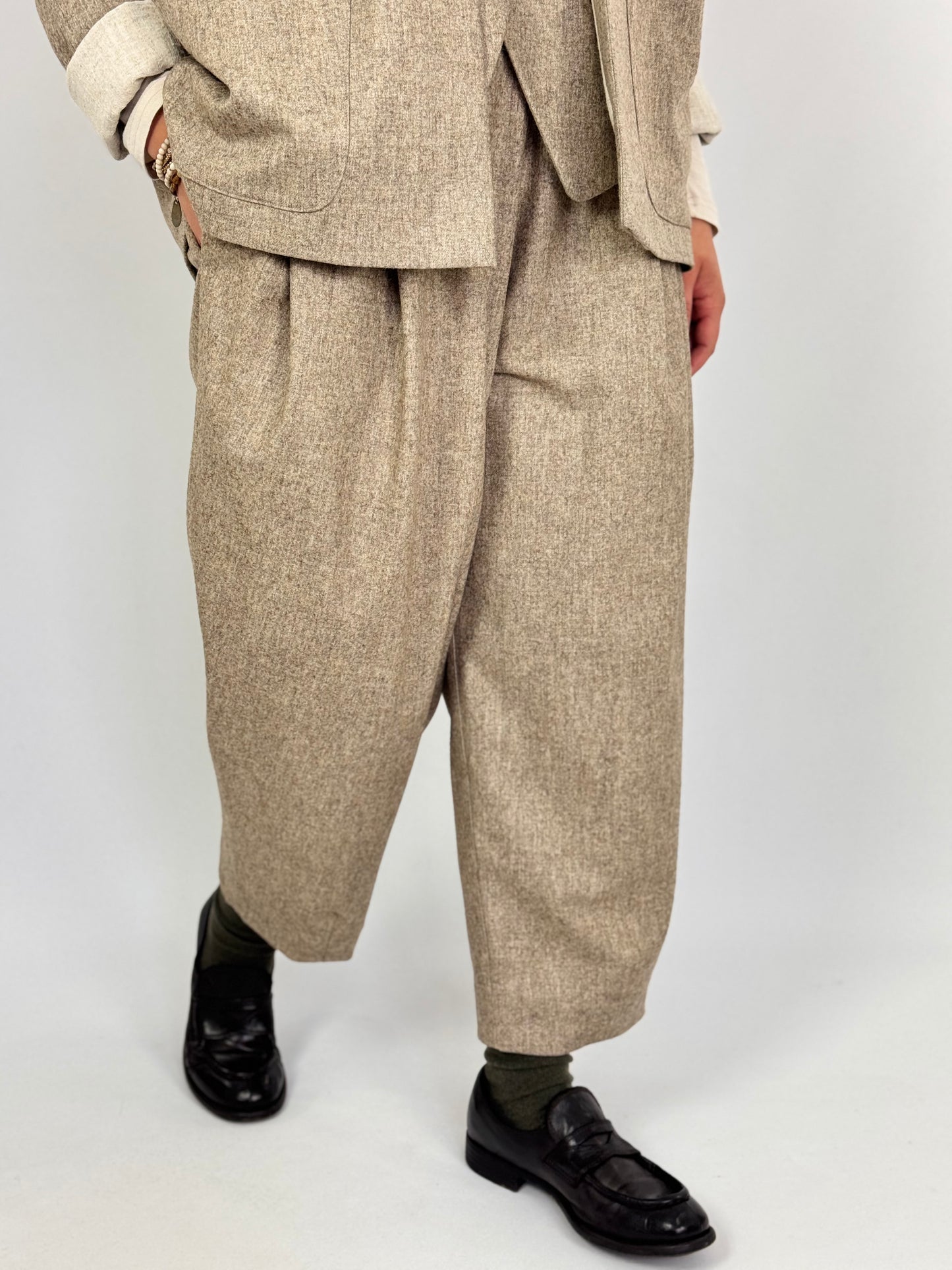 Muku C1405 Trousers Beige