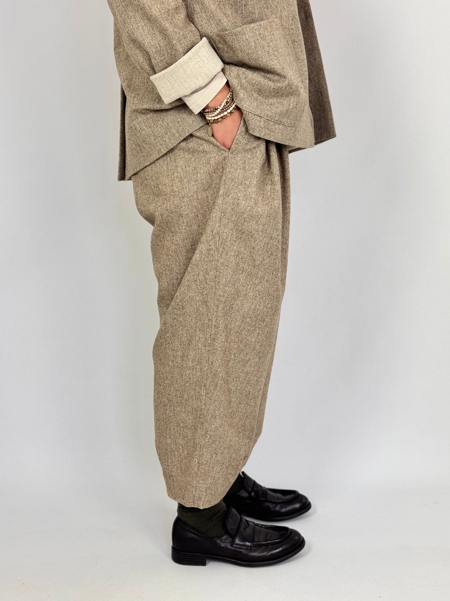 Muku C1405 Trousers Beige