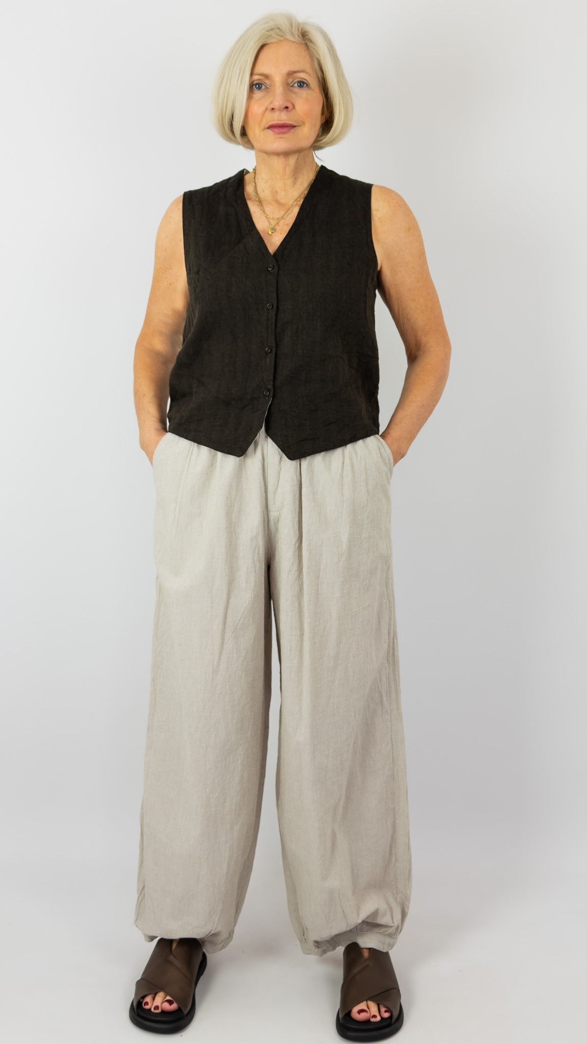 Elsa Esturgie Pepite Trousers Beige