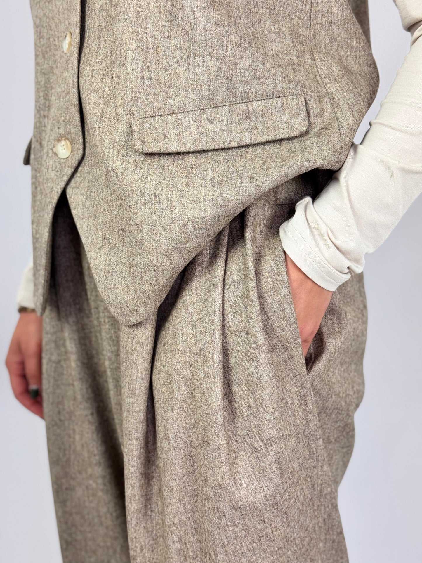 Muku C1405 Trousers Beige