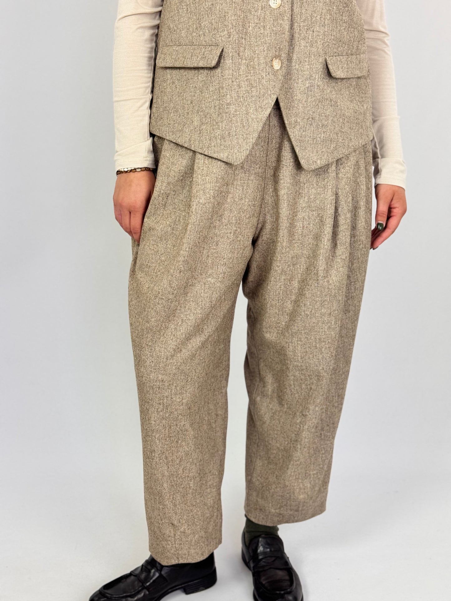 Muku C1405 Trousers Beige