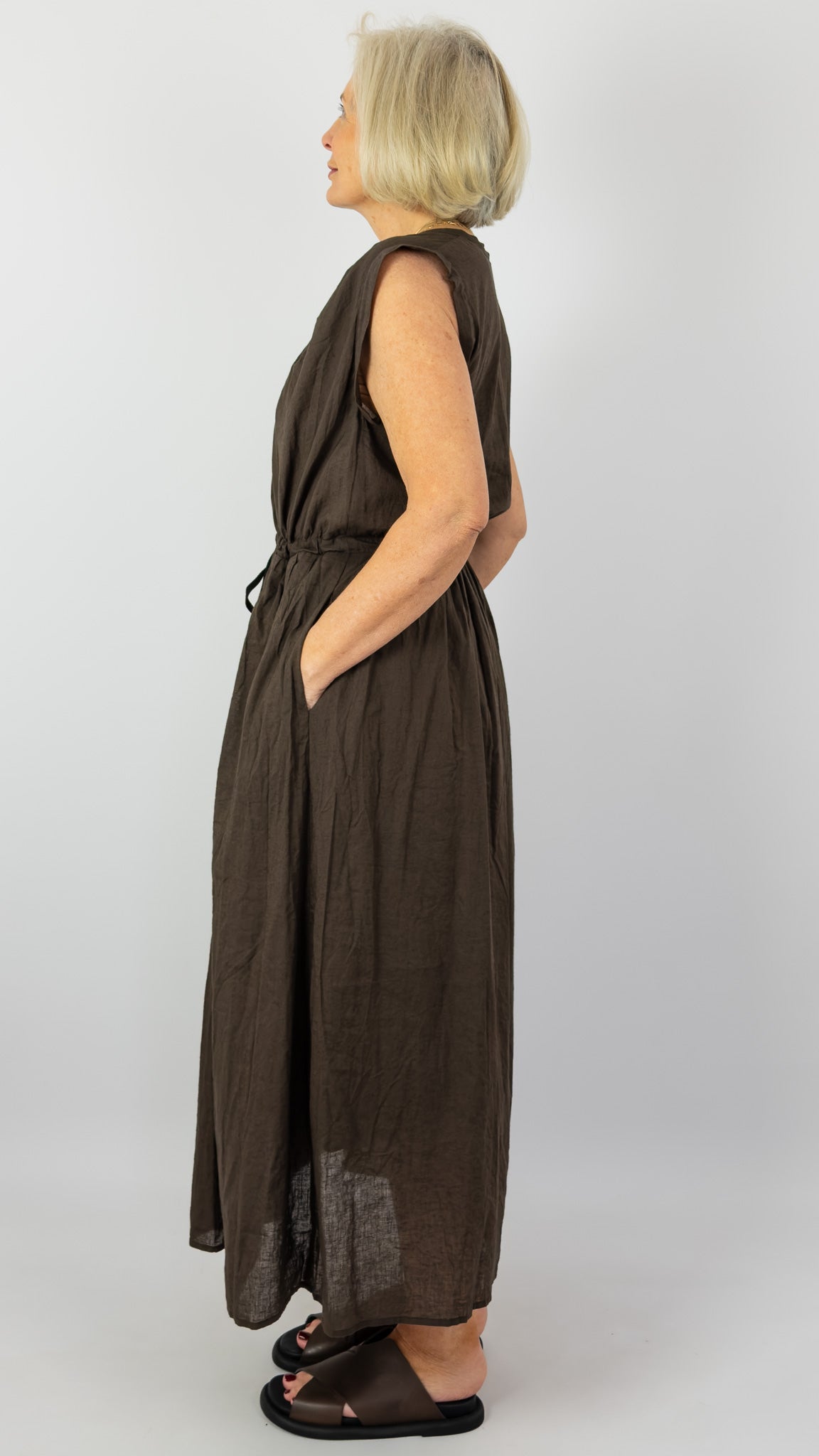 Elsa Esturgie Passage Dress Brown