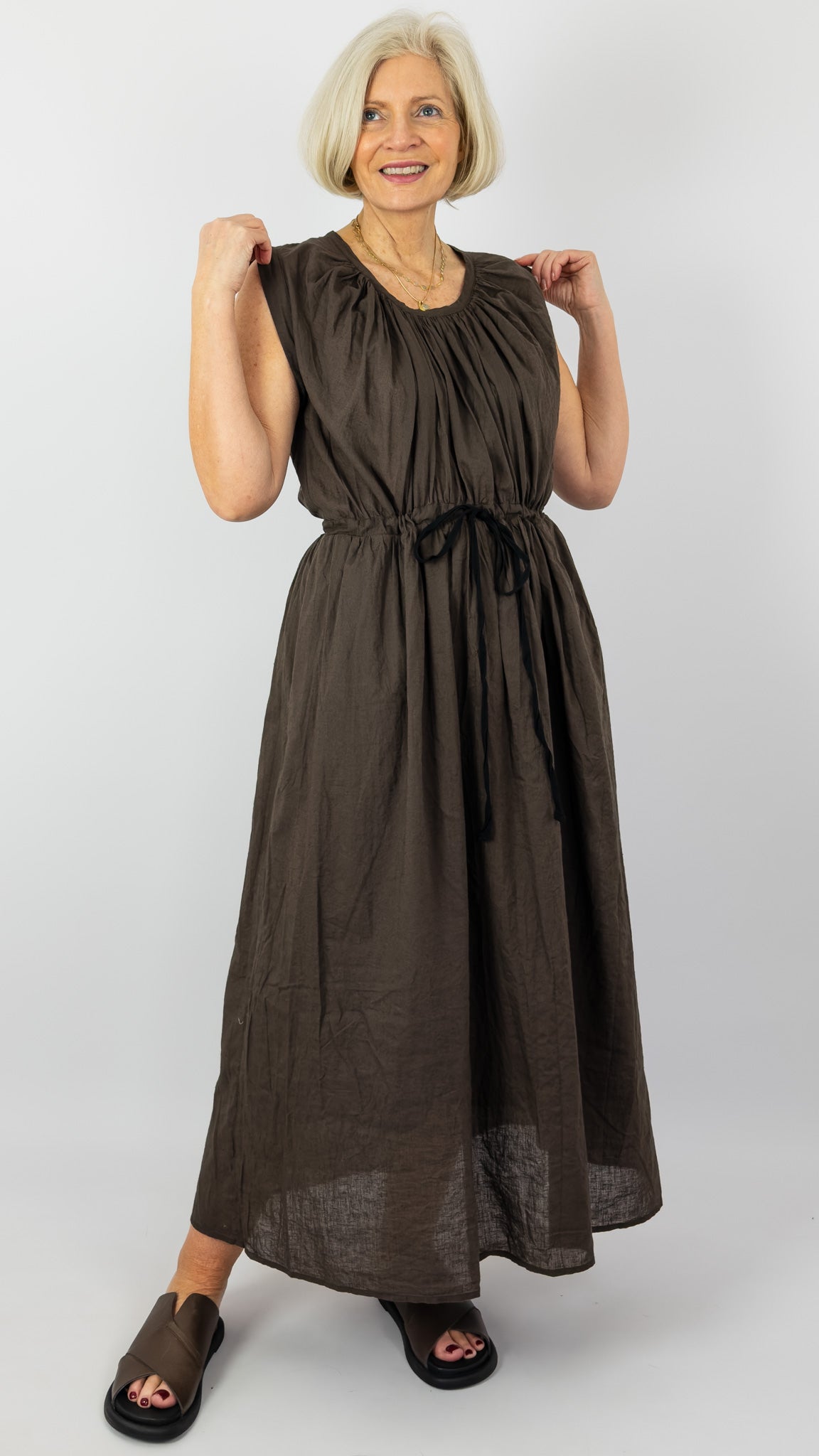 Elsa Esturgie Passage Dress Brown