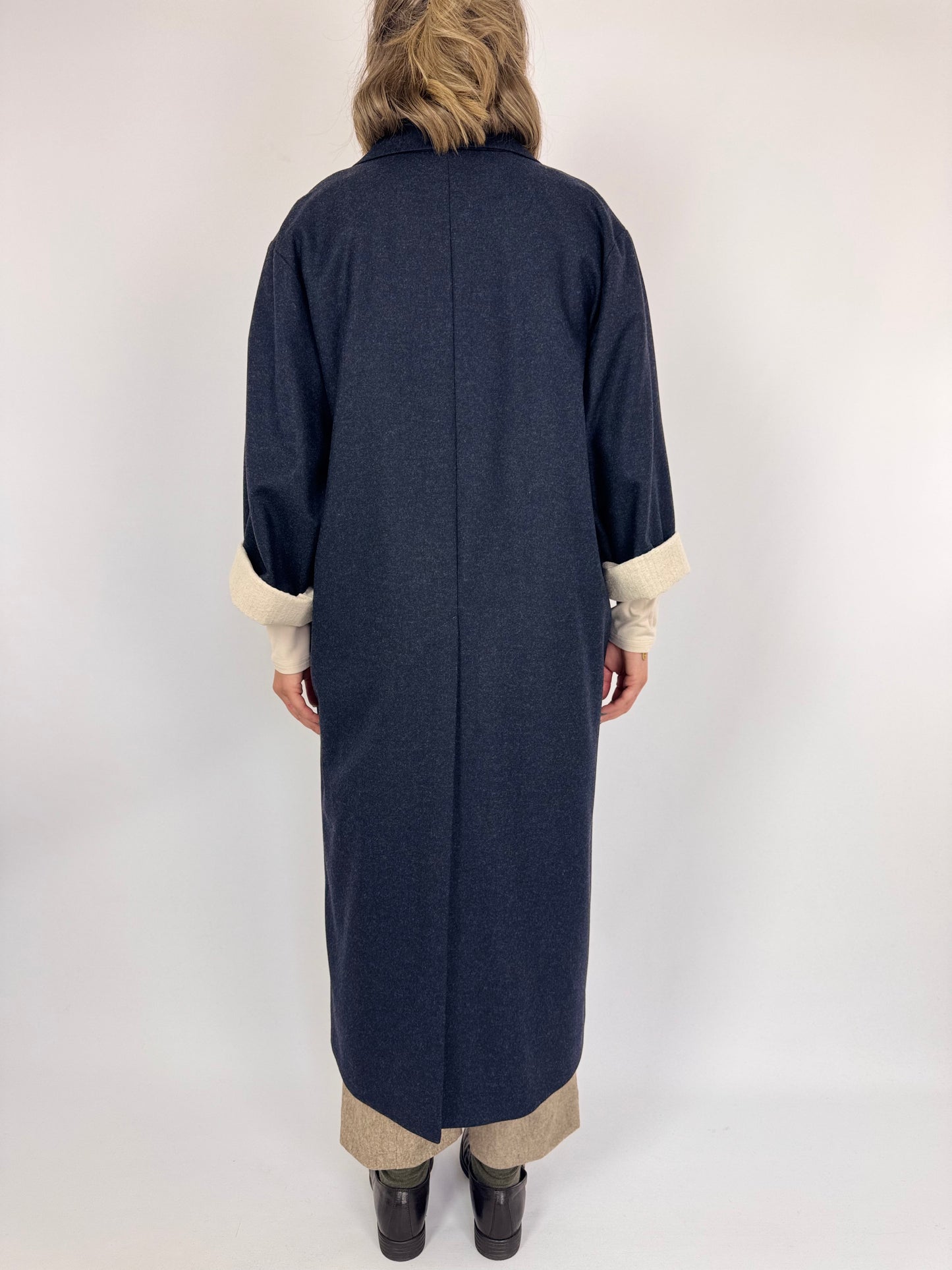 Muku C1376 Coat Navy
