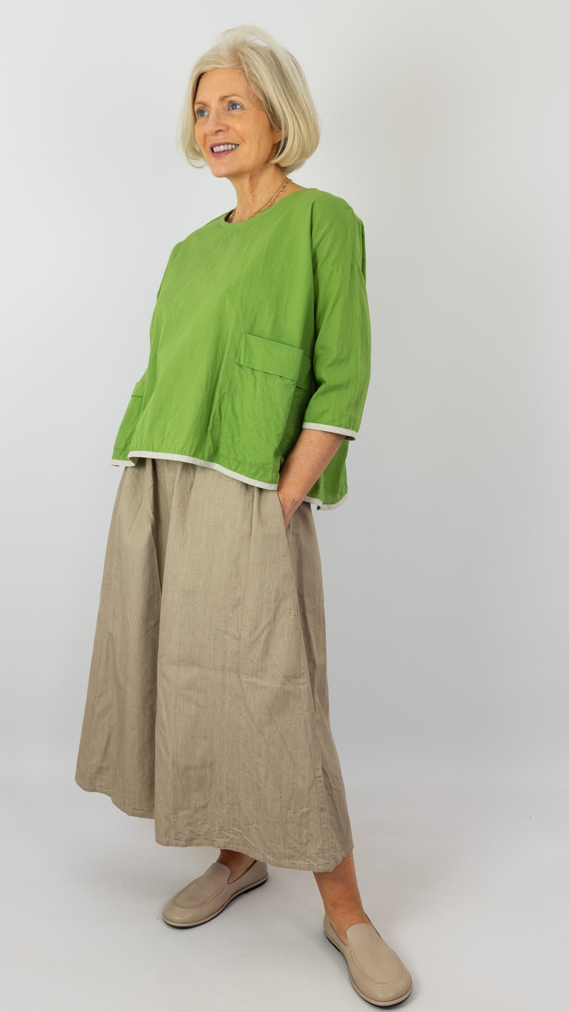 Barbara Lang SIM III Blouse Green