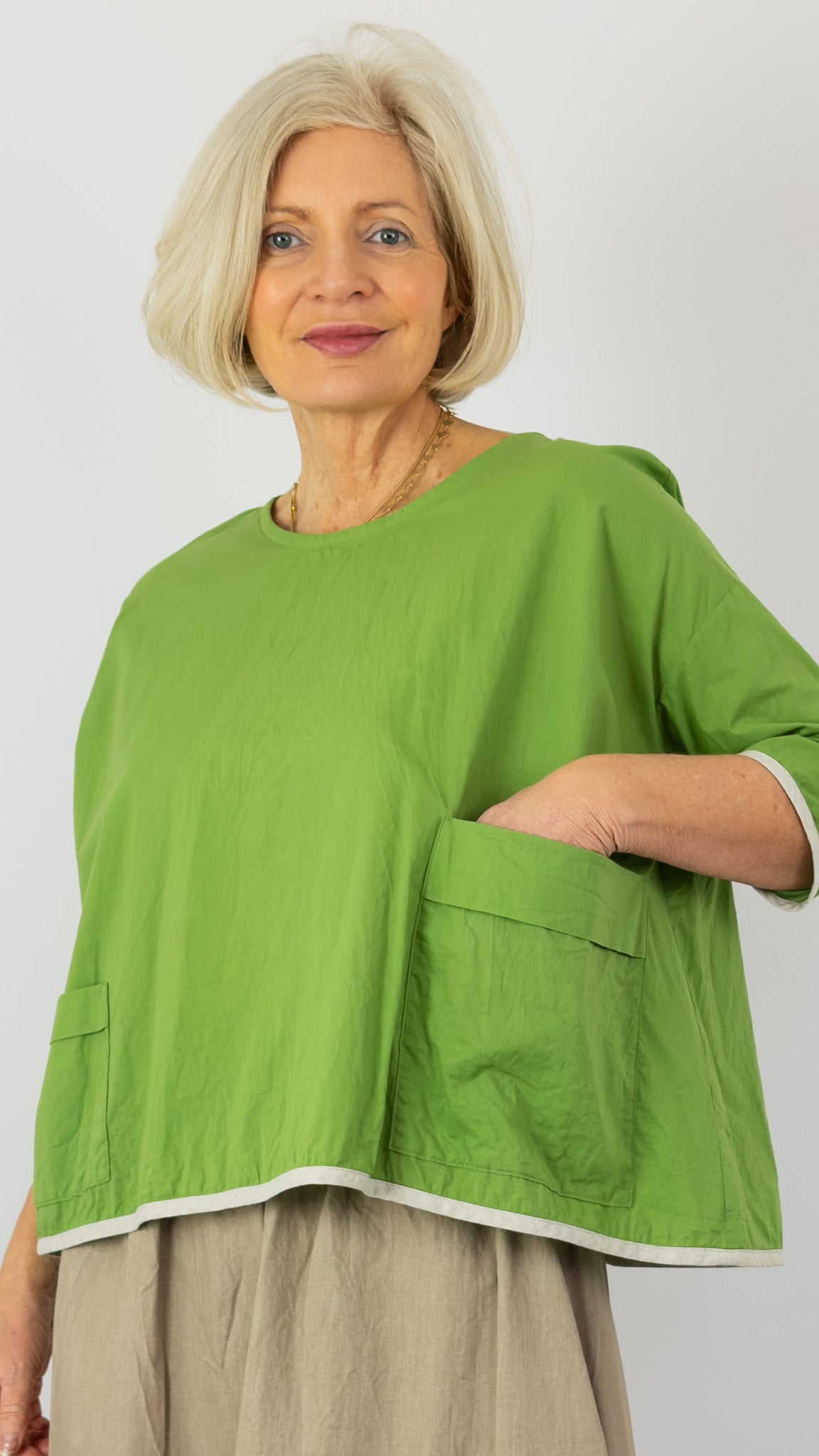 Barbara Lang SIM III Blouse Green