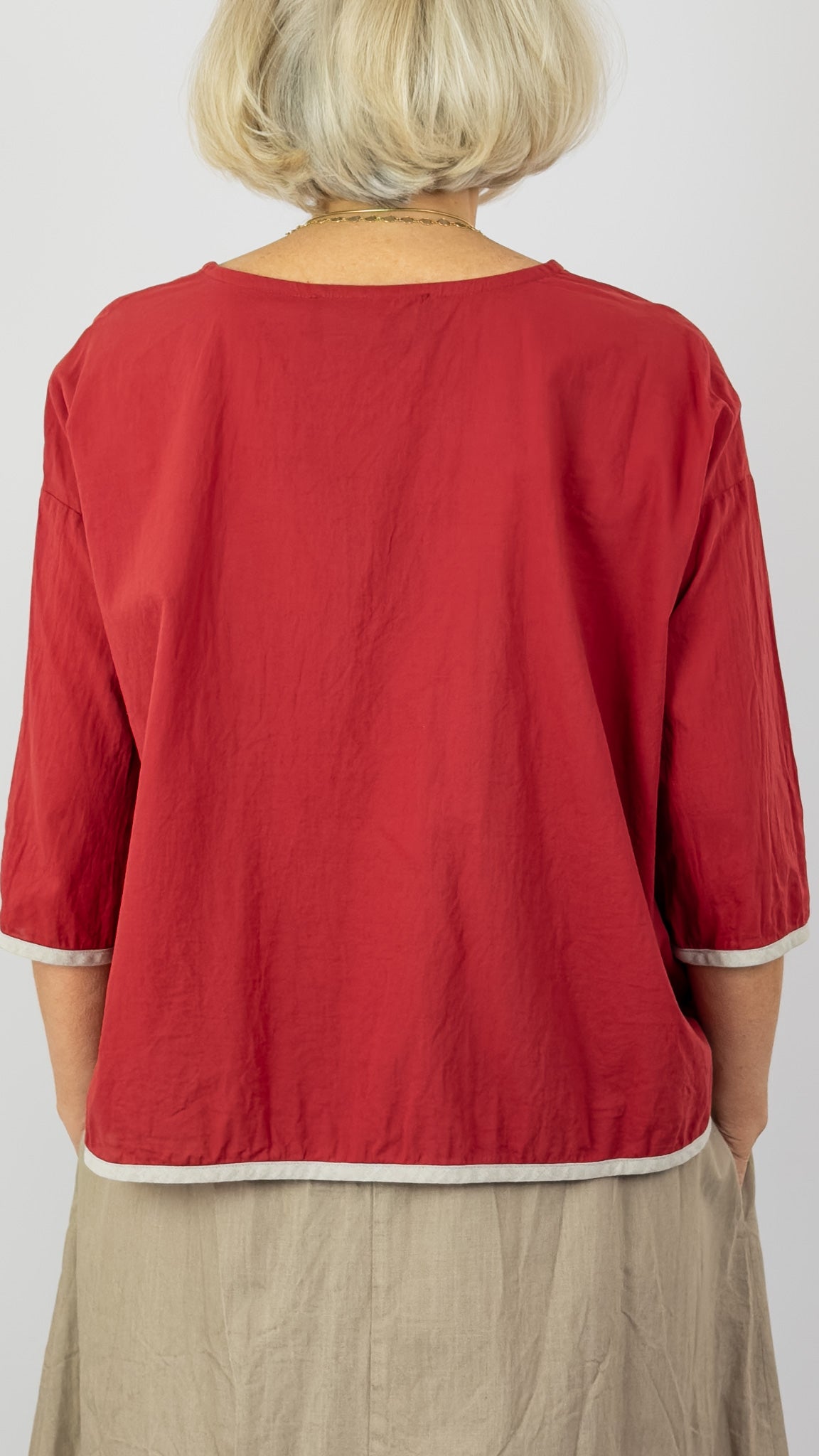 Barbara Lang SIM III Blouse Red