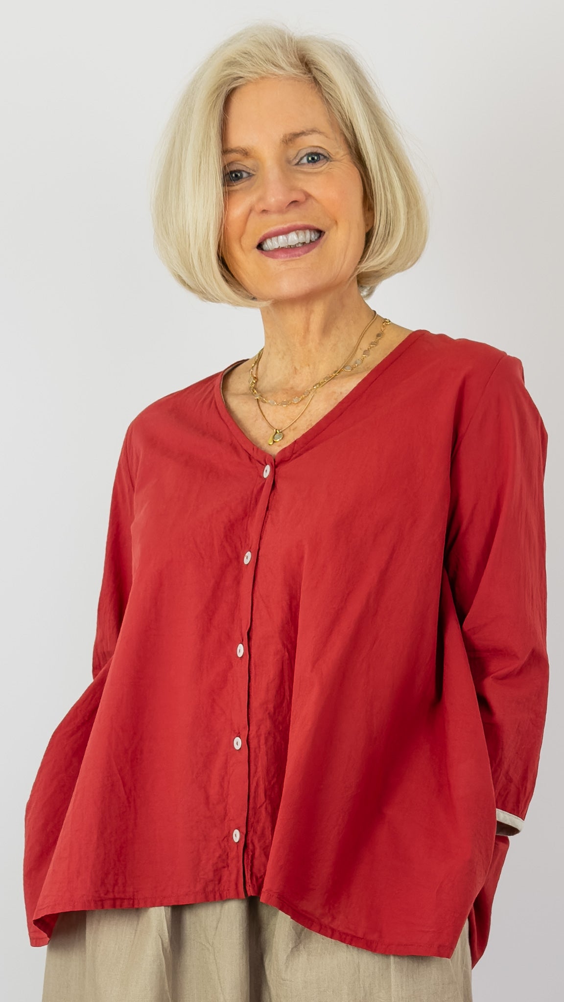 Barbara Lang SIM IX Shirt Red