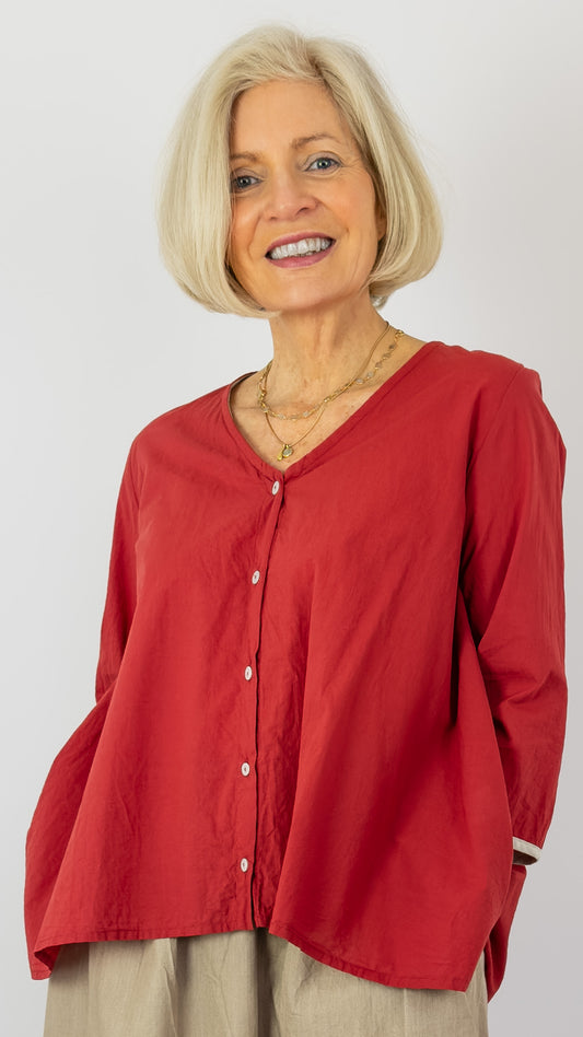 Barbara Lang SIM IX Shirt Red