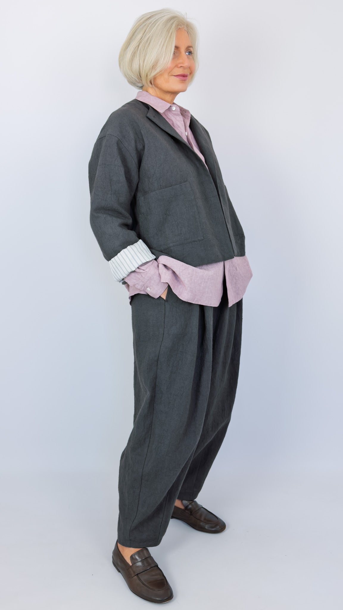 Kagure 1104 Jacket Charcoal