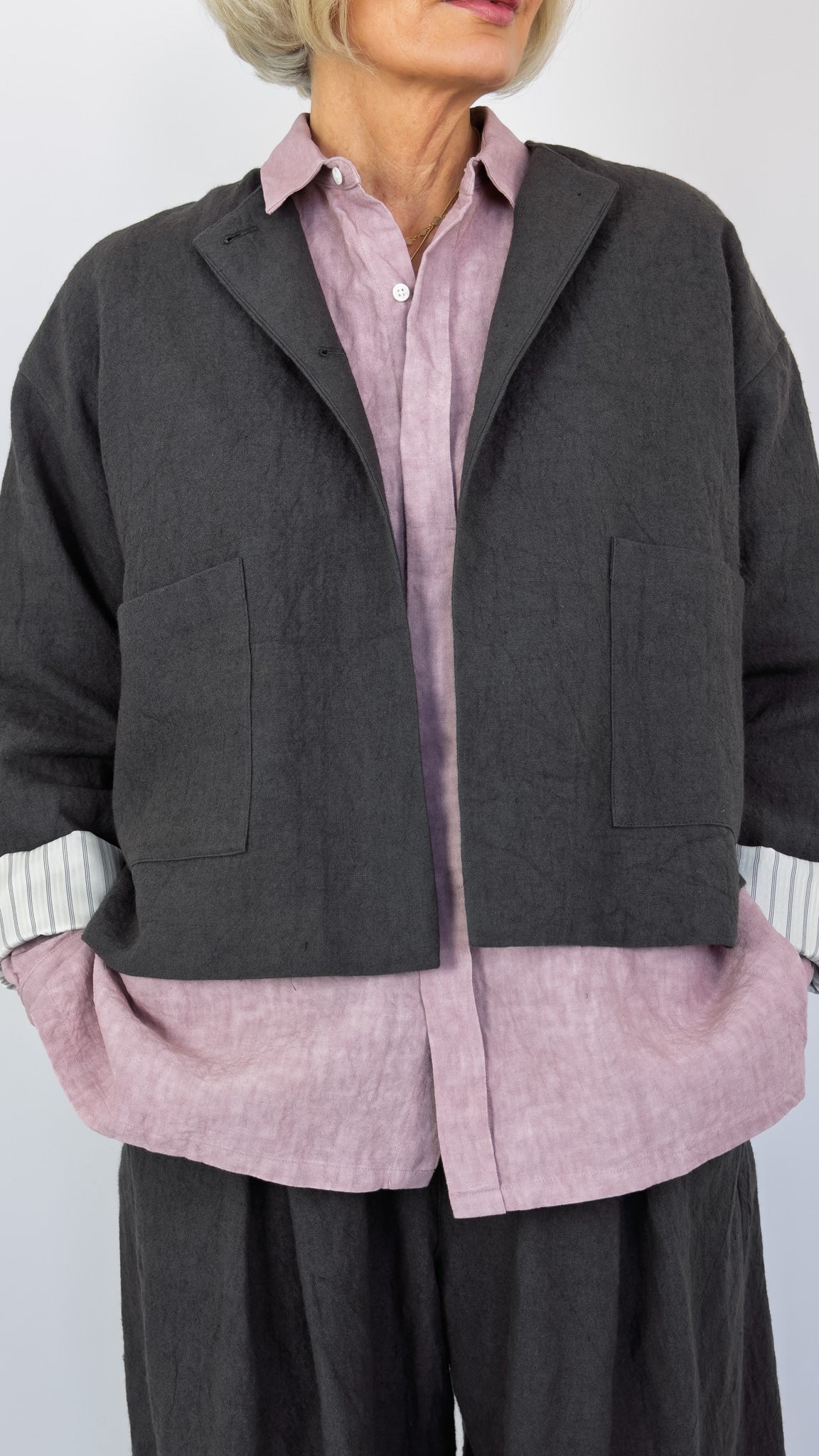 Kagure 1104 Jacket Charcoal